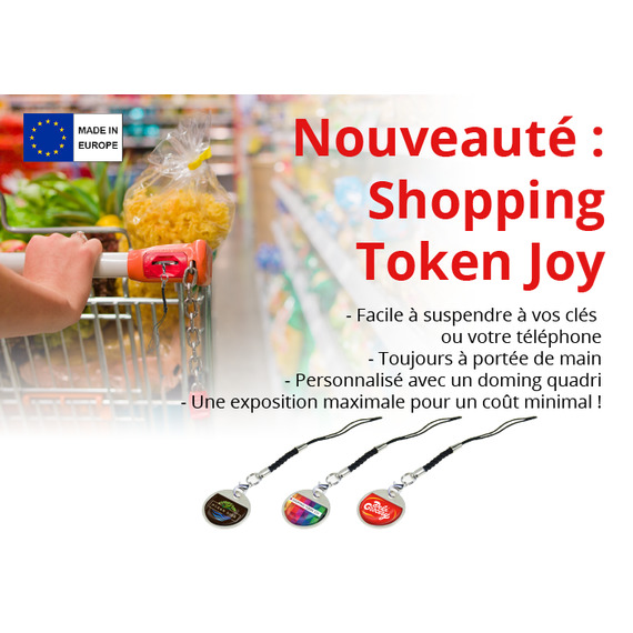 Porte-clés jeton caddy personnalisé express Token Joy