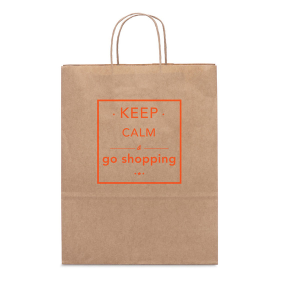 Sac en papier kraft personnalisable Express Made in Europe 240 x 310 x 90 mm