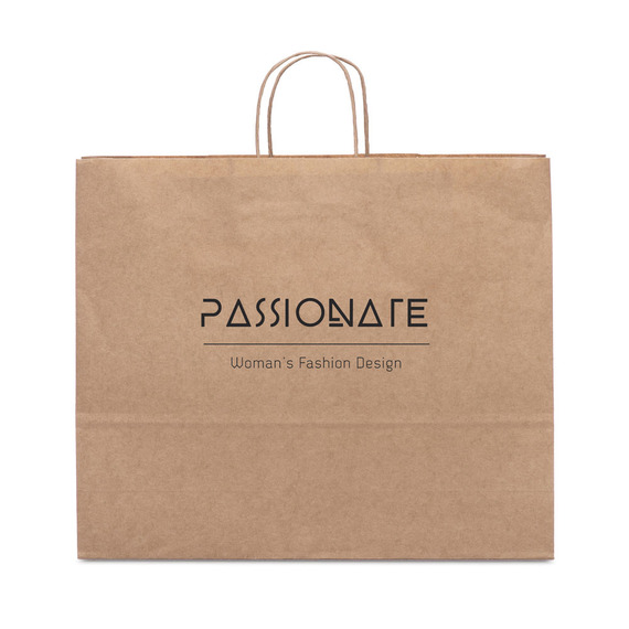 Sac en papier kraft personnalisable Express Made in Europe 400 x 340 x 110 mm