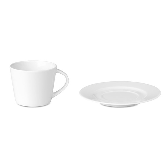 Tasse à capuccino  en porcelaine avec sous tasse personnalisée Express