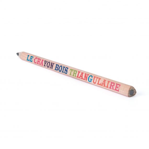 Crayon publicitaire triangulaire en bois