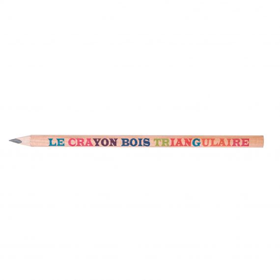 Crayon publicitaire triangulaire en bois