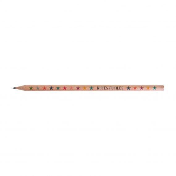 Crayon de papier personnalisable Rond Eco sans vernis 17.6 cm