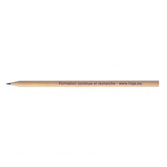 Crayon de papier personnalisable Rond Eco sans vernis 17.6 cm