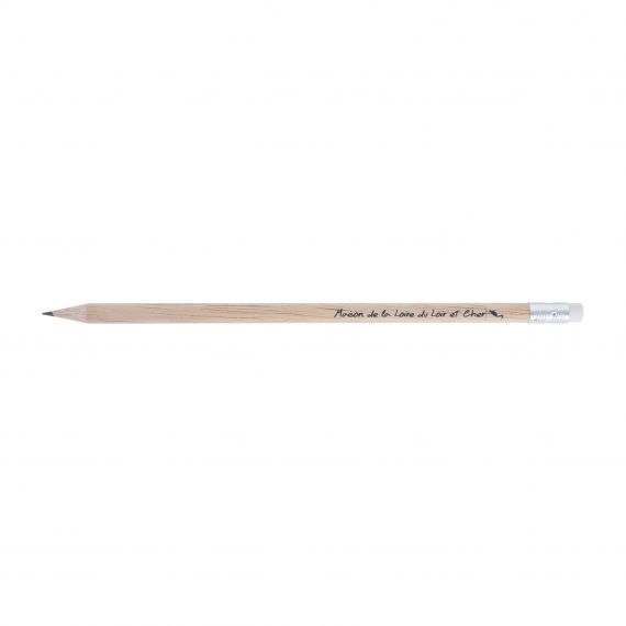 Crayon de papier personnalisable Rond Eco sans vernis 17.6 cm