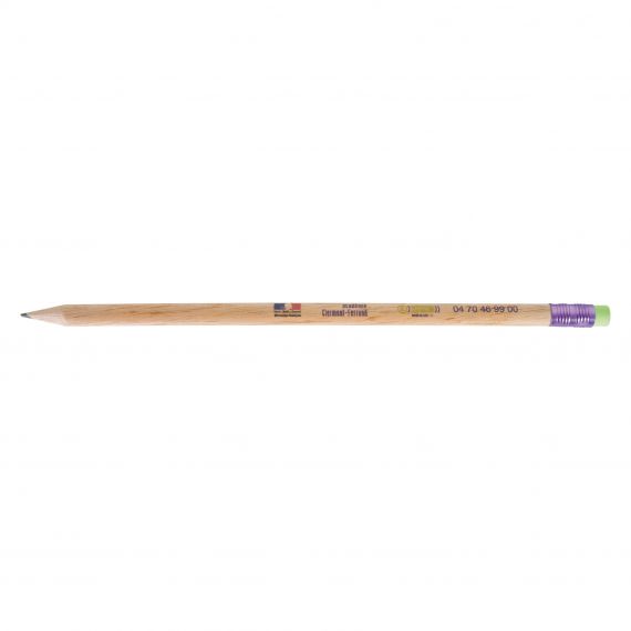 Crayon de papier personnalisable Rond Eco sans vernis 17.6 cm