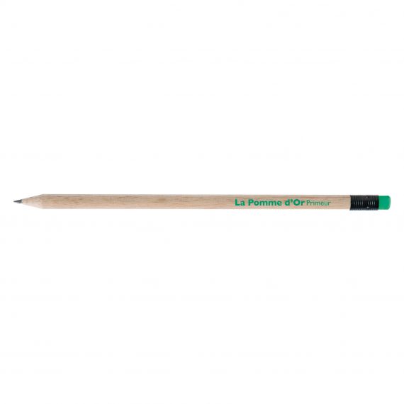 Crayon de papier personnalisable Rond Eco sans vernis 17.6 cm