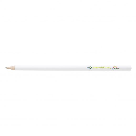 Crayon de papier en bois publicitaire rond vernis pantone 17.6 cm France