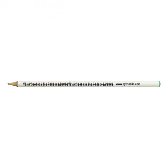 Crayon de papier en bois publicitaire rond vernis pantone 17.6 cm France