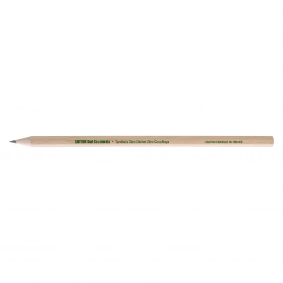 Crayon de papier personnalisé Eco vernis incolore 17,6 cm