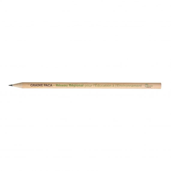 Crayon de papier publicitaire Rond Eco vernis incolore 17.6 cm