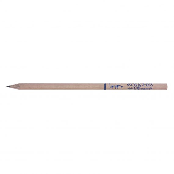 Crayon de papier publicitaire Rond Eco vernis incolore 17.6 cm