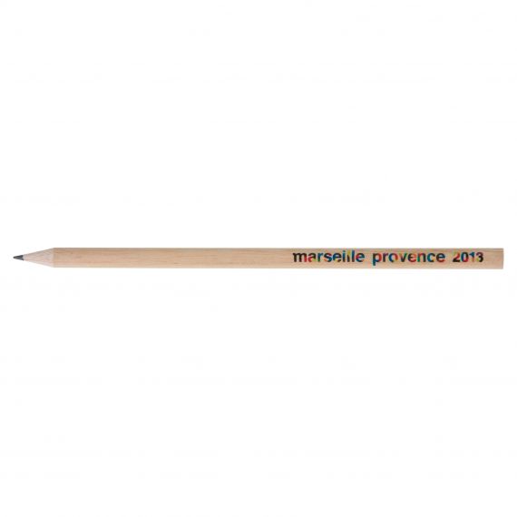 Crayon de papier publicitaire Rond Eco vernis incolore 17.6 cm