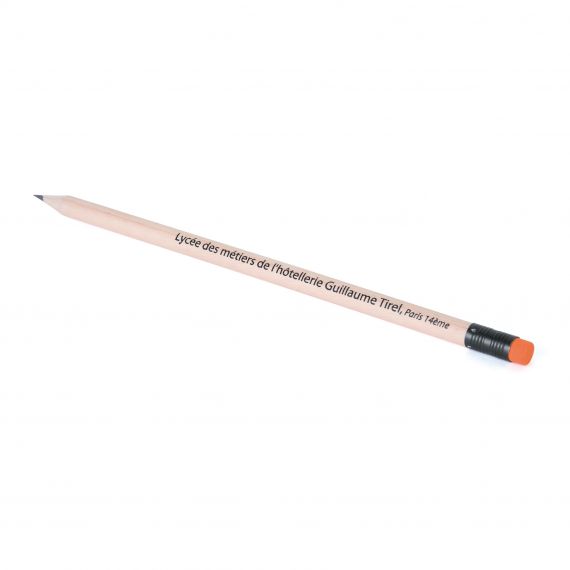 Crayon de papier publicitaire Rond Eco vernis incolore 17.6 cm