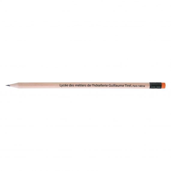 Crayon de papier publicitaire Rond Eco vernis incolore 17.6 cm