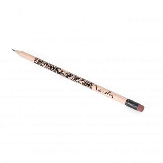 Crayon de papier publicitaire Rond Eco vernis incolore 17.6 cm