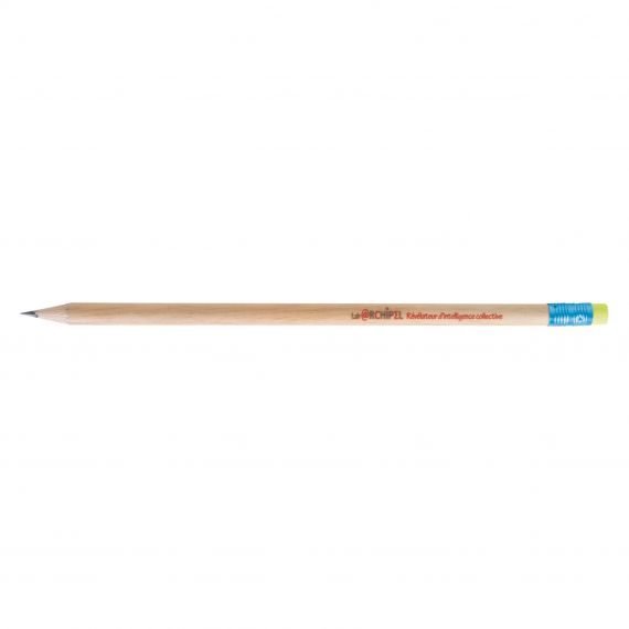 Crayon de papier publicitaire Rond Eco vernis incolore 17.6 cm