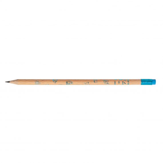 Crayon de papier publicitaire Rond Eco vernis incolore 17.6 cm