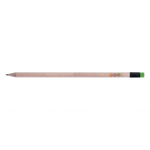 Crayon de papier publicitaire Rond Eco vernis incolore 17.6 cm