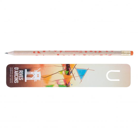 Kit marque page publicitaire et crayon