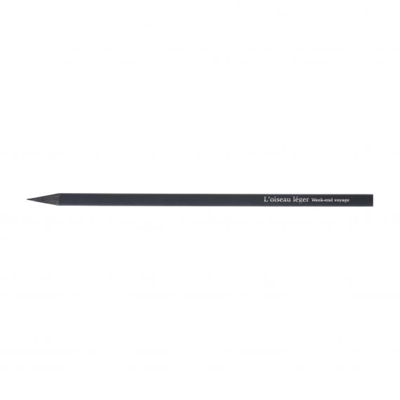 Crayon bois carré personnalisé prestige black