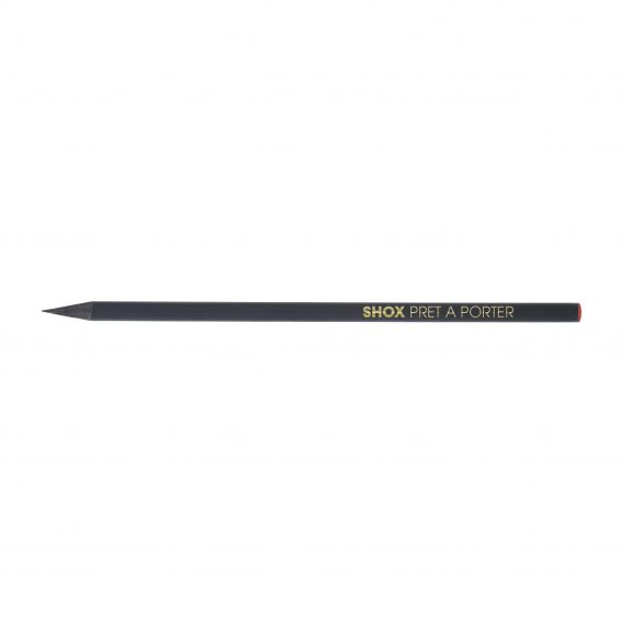 Crayon bois carré personnalisé prestige black