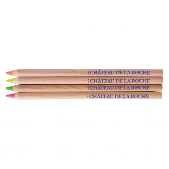 Set surligneur fluo en bois publicitaire 176 mm