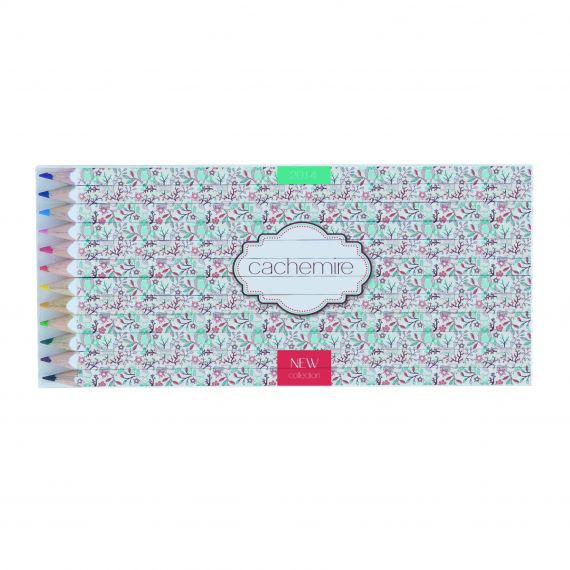 Set quadri de 12 crayons couleurs personnalisables 17.6 cm