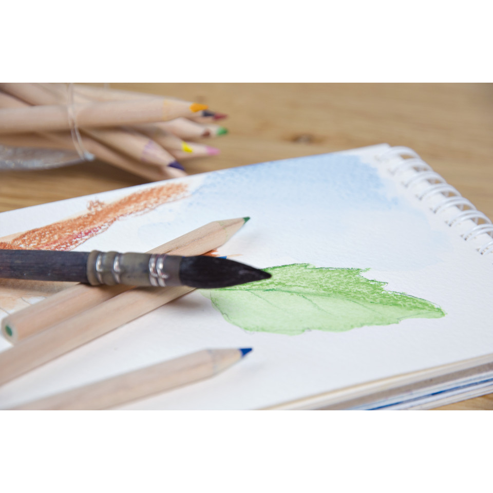 Etui personnalisable de 6 crayons aquarellables 87 mm