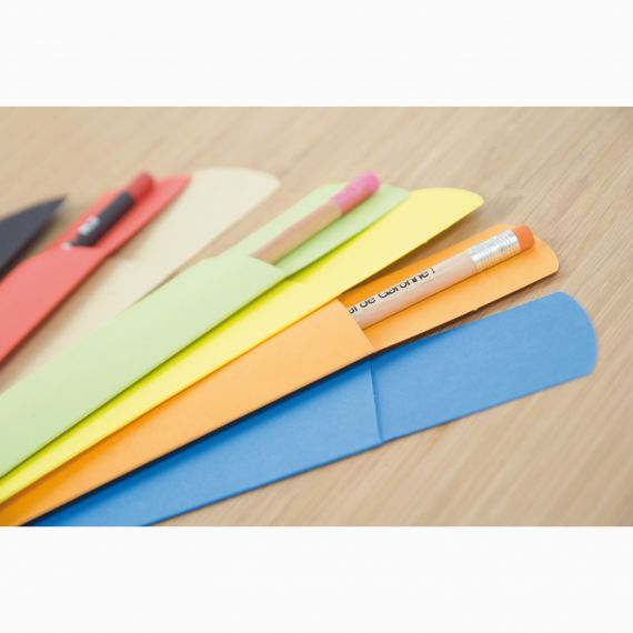 Etui en papier pour 1 ou 2 crayons publicitaires