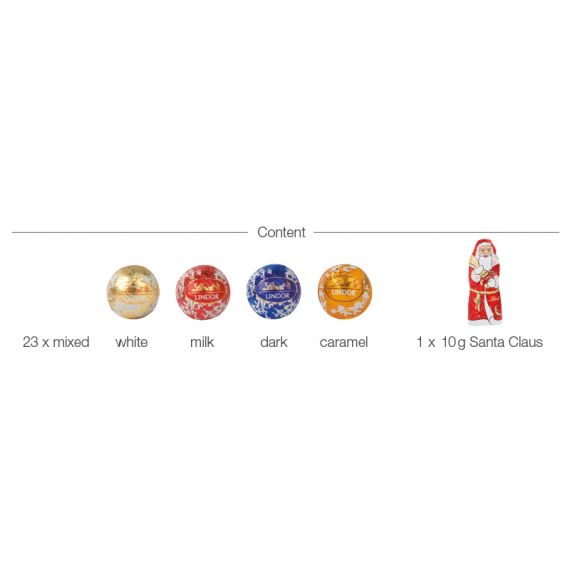 Calendrier de l’avent Lindt Round personnalisé