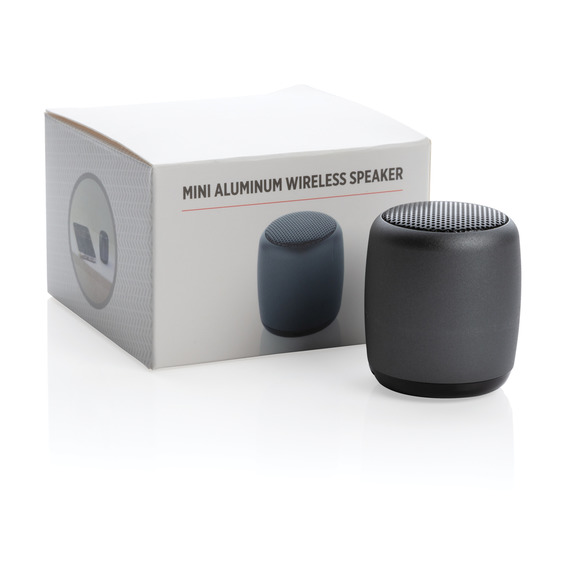 Mini enceinte publicitaire  sans fil en aluminium