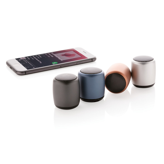 Mini enceinte publicitaire  sans fil en aluminium