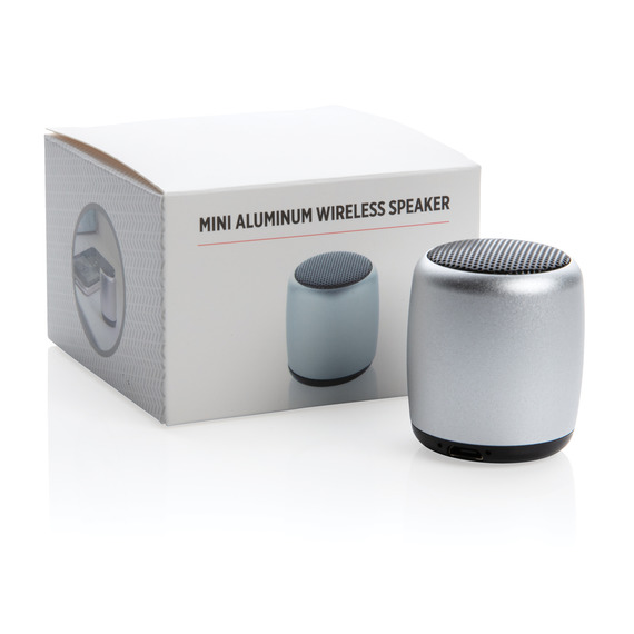 Mini enceinte publicitaire  sans fil en aluminium