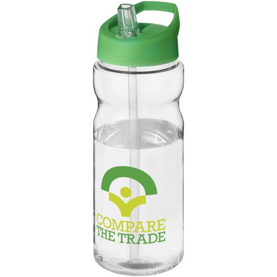 Bouteille publicitaire de sport H2O Base® 650 ml à clapet goulot Made in Europe