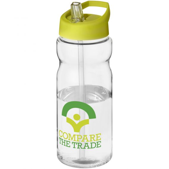 Bouteille publicitaire de sport H2O Base® 650 ml à clapet goulot Made in Europe