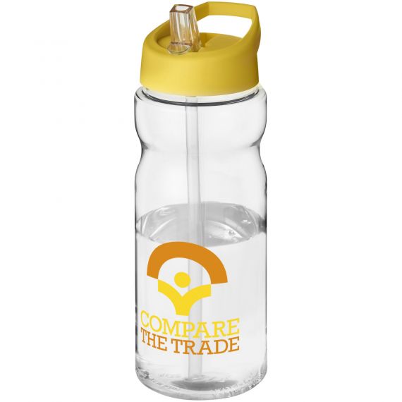 Bouteille publicitaire de sport H2O Base® 650 ml à clapet goulot Made in Europe