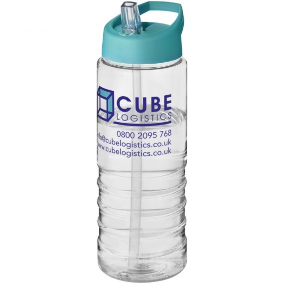 Bouteille publicitaire de sport H2O Treble 750 ml avec couvercle à bec verseur