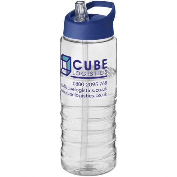 Bouteille publicitaire de sport H2O Treble 750 ml avec couvercle à bec verseur