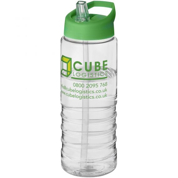 Bouteille publicitaire de sport H2O Treble 750 ml avec couvercle à bec verseur