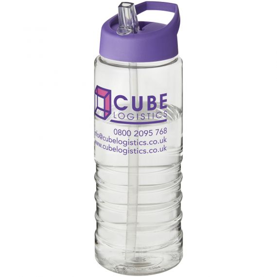 Bouteille publicitaire de sport H2O Treble 750 ml avec couvercle à bec verseur