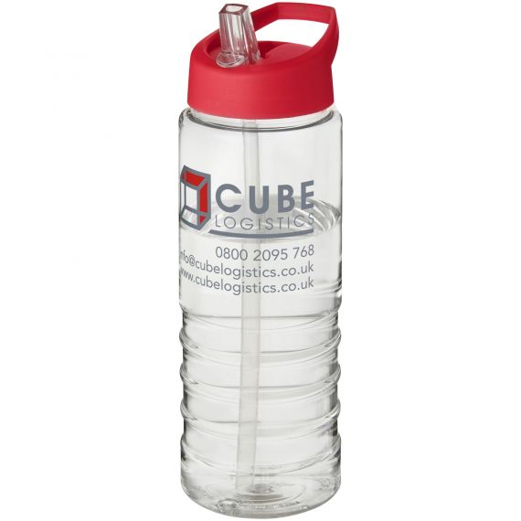 Bouteille publicitaire de sport H2O Treble 750 ml avec couvercle à bec verseur