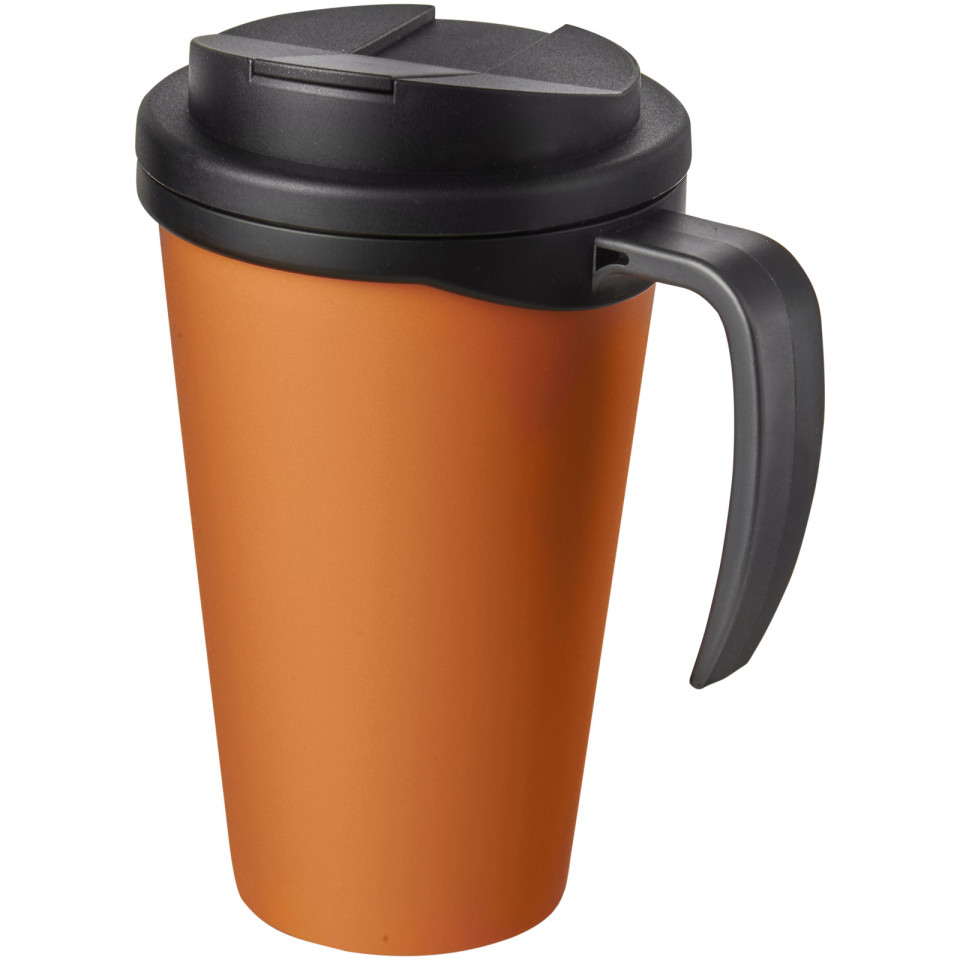 Mug isolant Americano® grande 350 ml avec couvercle anti fuites publicitaire