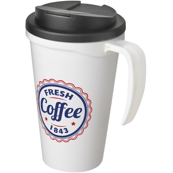 Mug isolant Americano® grande 350 ml avec couvercle anti fuites publicitaire