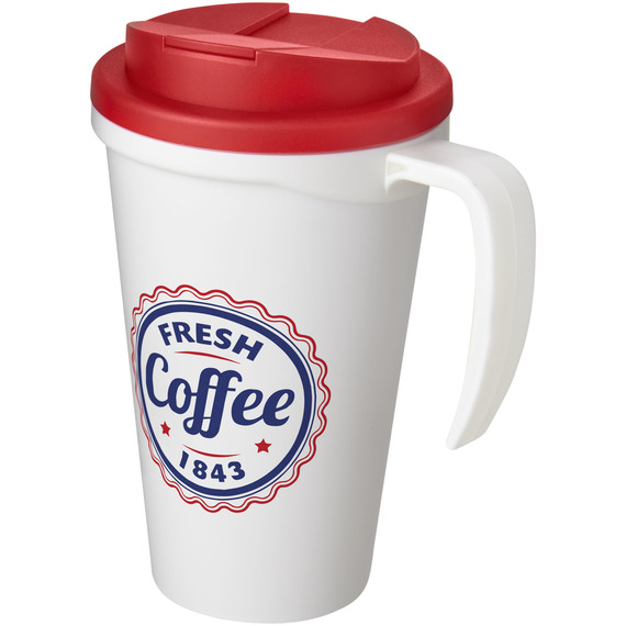 Mug isolant Americano® grande 350 ml avec couvercle anti fuites publicitaire