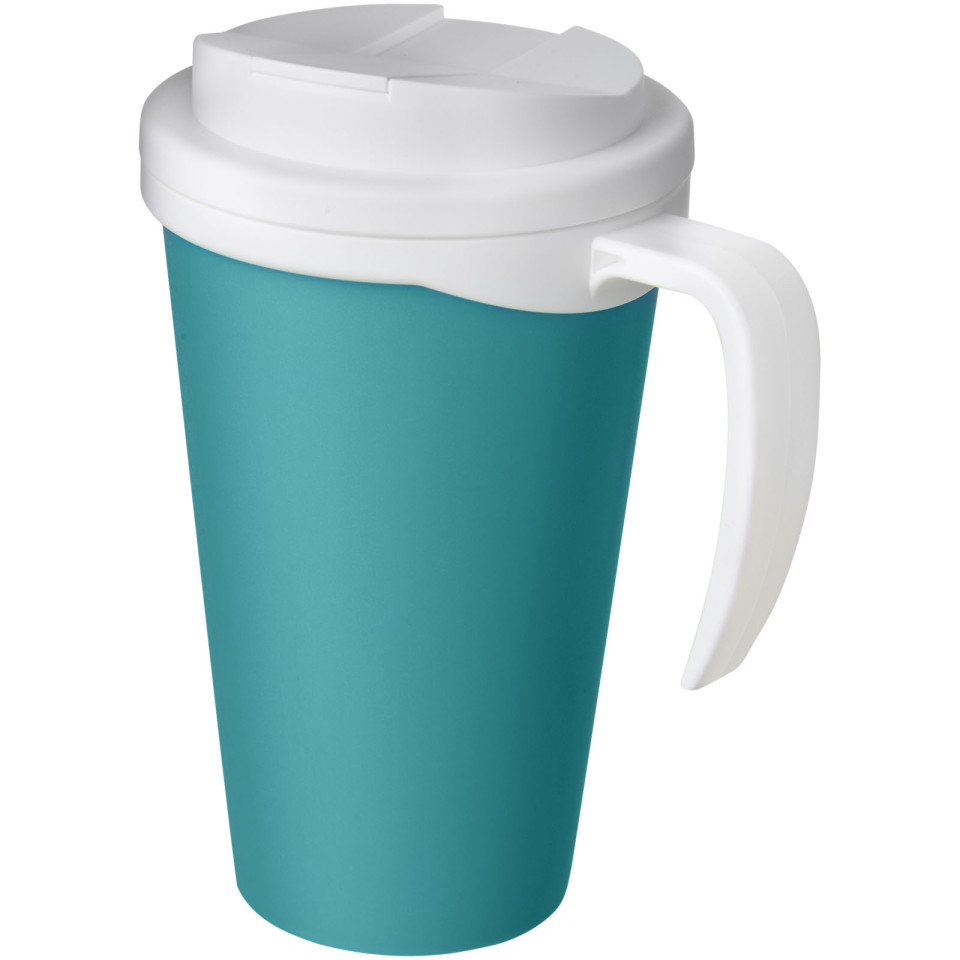 Mug isolant Americano® grande 350 ml avec couvercle anti fuites publicitaire