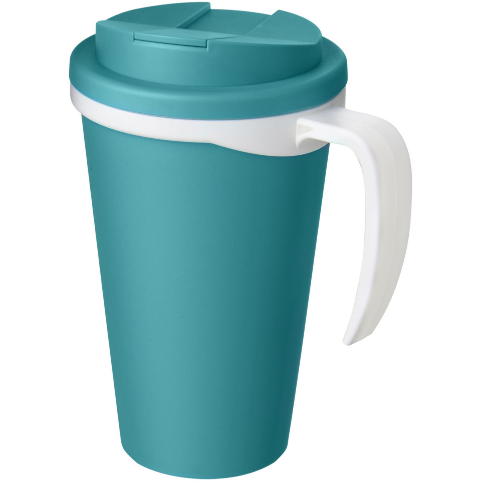 Mug isolant Americano® grande 350 ml avec couvercle anti fuites publicitaire