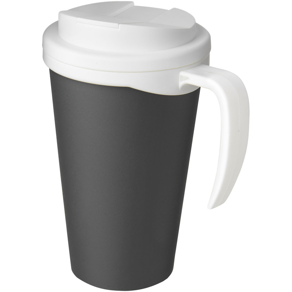 Mug isolant Americano® grande 350 ml avec couvercle anti fuites publicitaire