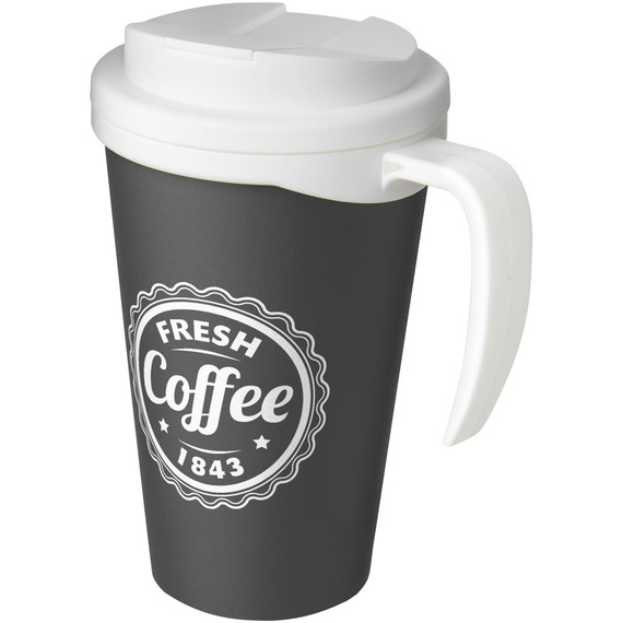 Mug isolant Americano® grande 350 ml avec couvercle anti fuites publicitaire