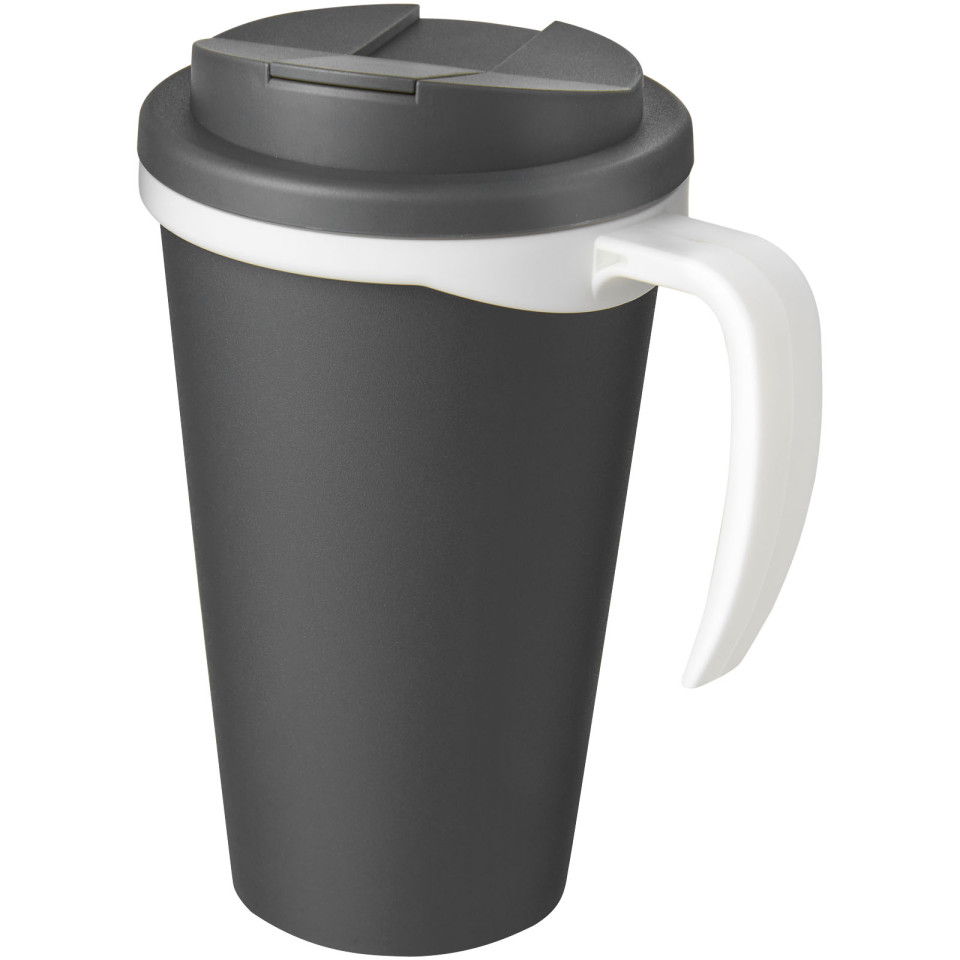 Mug isolant Americano® grande 350 ml avec couvercle anti fuites publicitaire